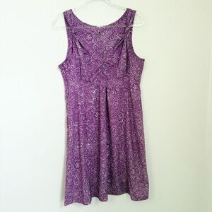 Athleta Athletic Dress  Sz 12 Nearly Knotical Sleeveless Purple Women’s Travel